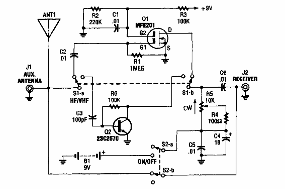 Antena activa seleccionable 
