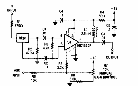 Paso de FI de 455 kHz de baja tensión

