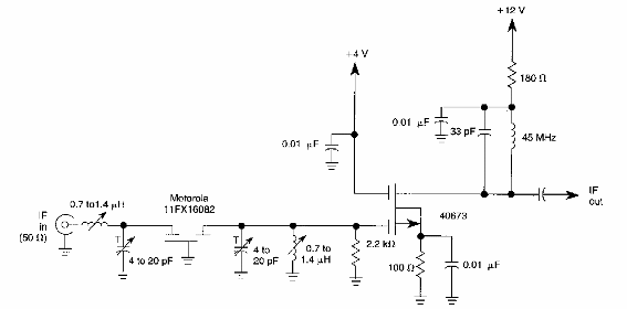Amplificador FI de 45 MHz 
