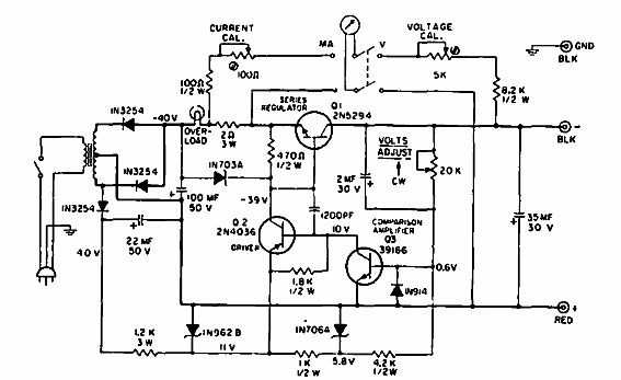 Fuente de alimentación de 0 a 20 V con 200 mA
Fuente de alimentación de 0 a 20 V con 200 mA