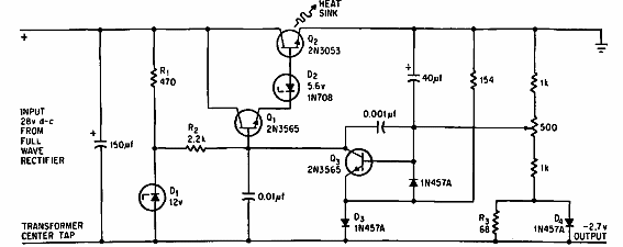 Fuente de alimentación de 2,7 C 
