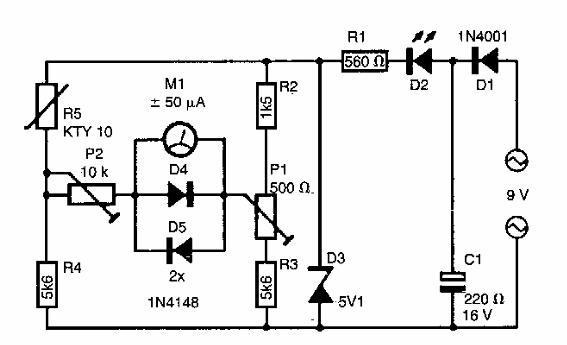 Termómetro para funcionamiento con 5 V
Termómetro para funcionamiento con 5 V