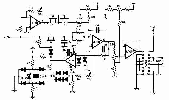 VCO lineal de 3 Hz a 300 kHz 
