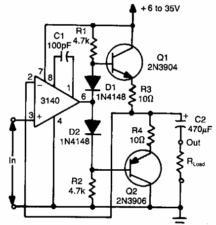 Amplificador operacional bidireccional 
