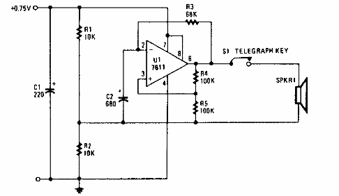 Oscilador para práctica de código
Oscilador para práctica de código