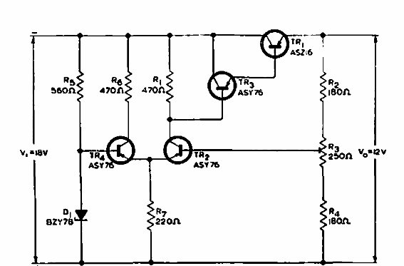 Regulador de 12 V con compensación de temperatura
Regulador de 12 V con compensación de temperatura