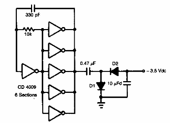 Convertidor CMOS positivo a negativo 
