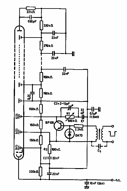 Disparo para válvula fotomultiplicadora
Disparo para válvula fotomultiplicadora