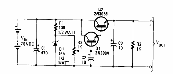 Regulador Darlington
Regulador Darlington
