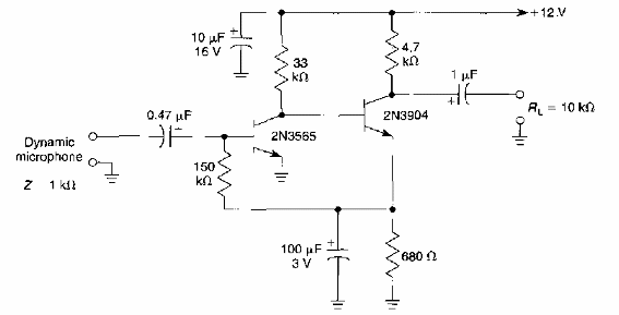 Preamplificador de alta ganancia para micrófono
Preamplificador de alta ganancia para micrófono
