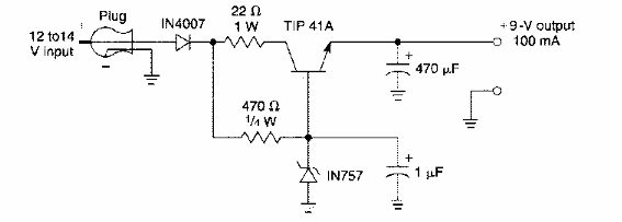 Adaptador de 9 V para automóvil 
