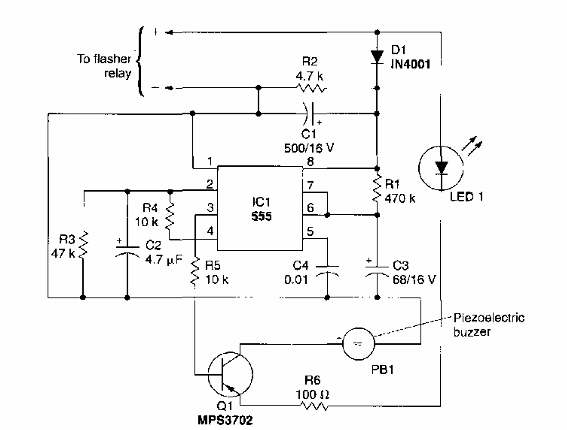 Indicador de dirección 555 
