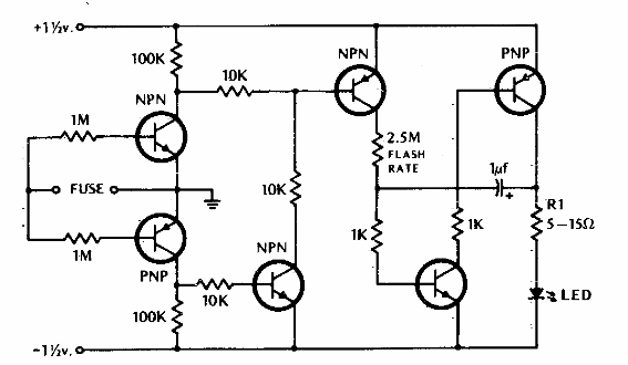 Alarma de fusible fundido
Alarma de fusible fundido