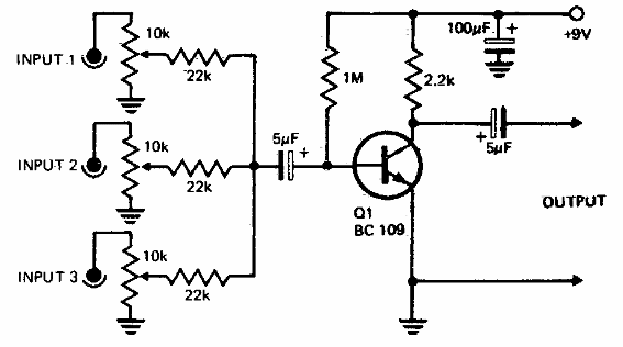 Mezclador de un transistor
Mezclador de un transistor