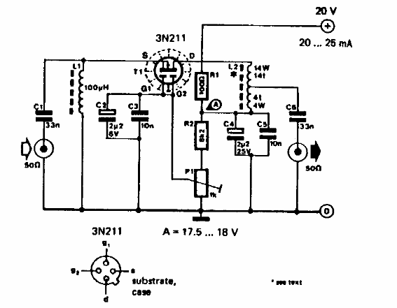 Amplificador de 4 a 55 MHz
Amplificador de 4 a 55 MHz