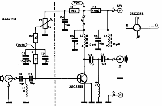 Amplificador de línea UHF
Amplificador de línea UHF