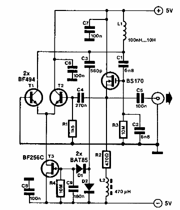 Generador sinusoidal LC
Generador sinusoidal LC