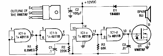 Sirena CMOS de 5W
Sirena CMOS de 5W