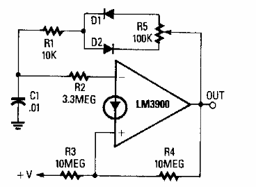 Oscilador con ciclo activo variable
Oscilador con ciclo activo variable
