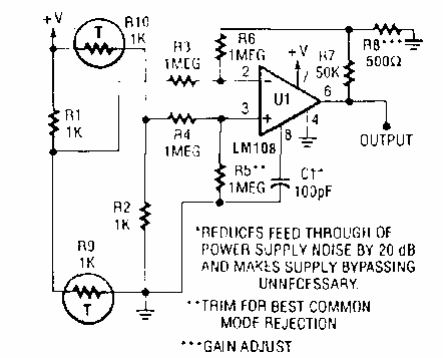 Amplificador en puente con compensación
Amplificador en puente con compensación