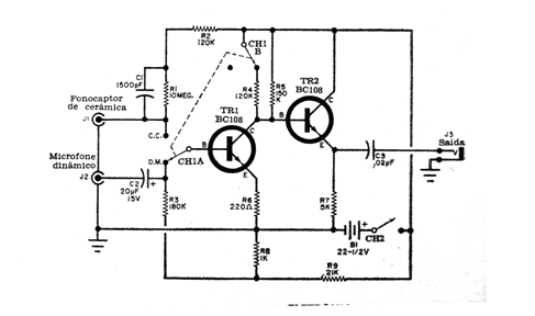 Preamplificador de propósito general
Preamplificador de propósito general