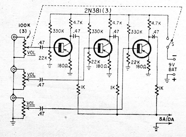 Mezclador de tres canales
Mezclador de tres canales
