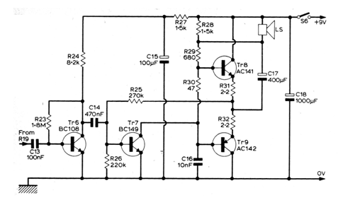 Amplificador pequeño transistorizado
Amplificador pequeño transistorizado