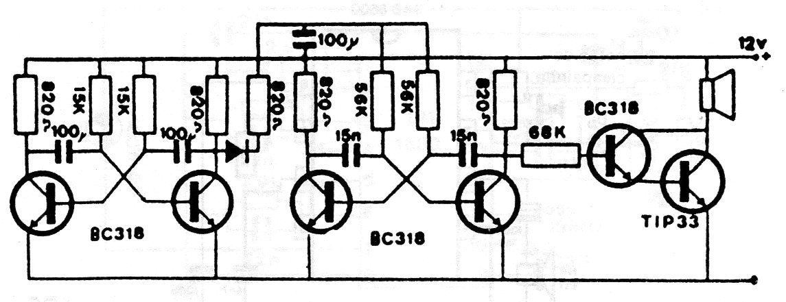 Sirena transistorizada
Sirena transistorizada