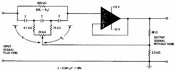 Filtro de rechazo sintonizable 
