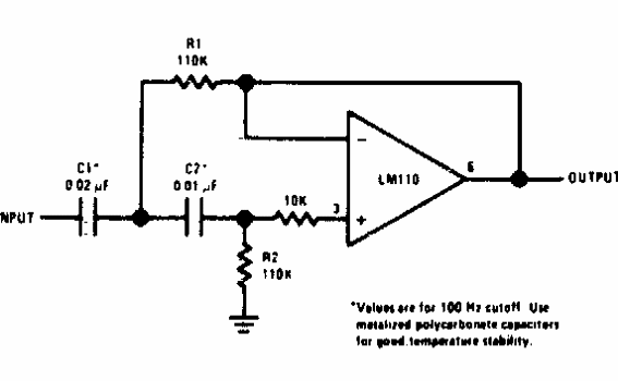 Filtro activo pasa alta
