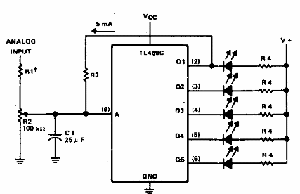 Indicador de 5 niveles 
