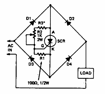 Control de onda completo con SCR 
