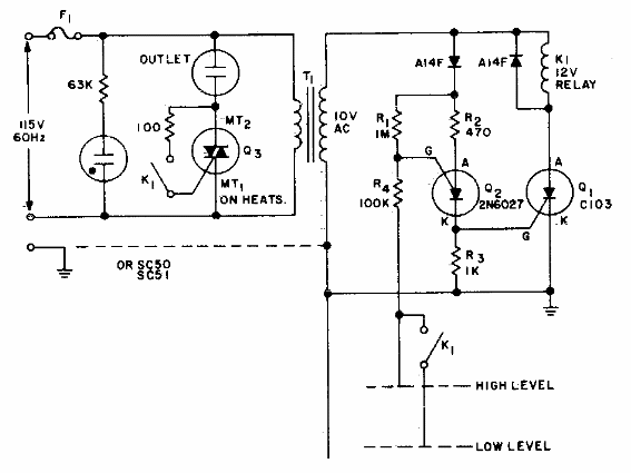 Control de nivel de líquido 
