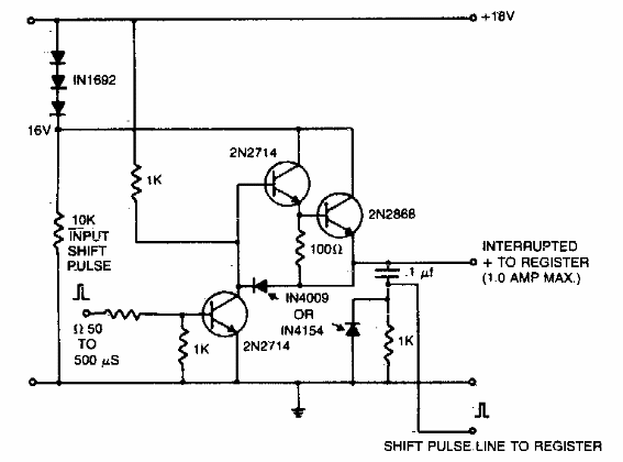 Driver para registrador de desplazamiento 
