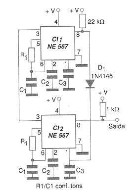 Reconocimiento de tono secuencial LM567 
