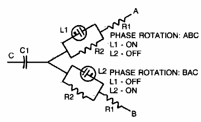 Indicador de secuencia de fases 
