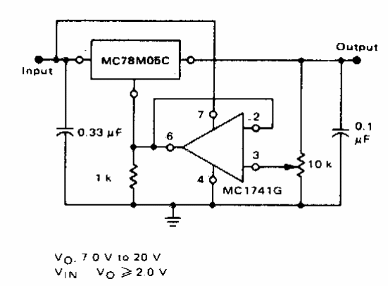 Regulador ajustable con operacional
Regulador ajustable con operacional