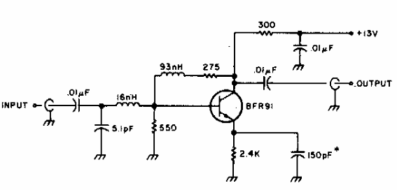 Amplificador de banda ancha 
