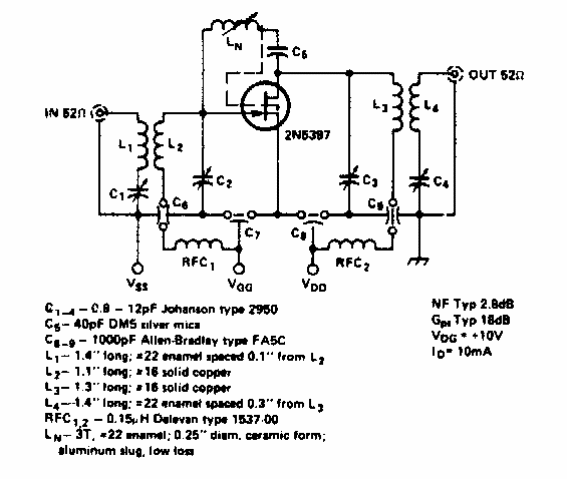 Amplificador de 450 MHz 
