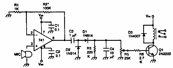 Relé activado por sonido 
