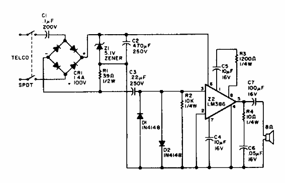 Monitor de línea telefónica 
