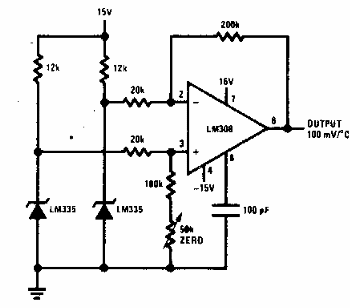 Sensor de temperatura diferencial
Sensor de temperatura diferencial