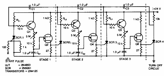Temporizador secuencial unijuntura
Temporizador secuencial unijuntura