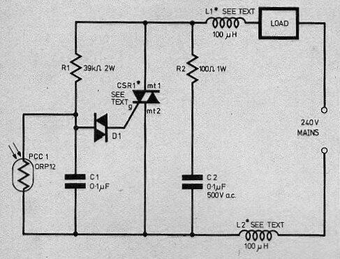 Interruptor nocturno con Triac
