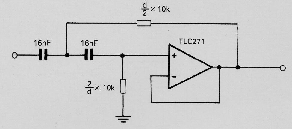 Filtro pasa alta de 1 kHz
Filtro pasa alta de 1 kHz