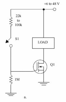 Interruptor de potencia con MOSFET
Interruptor de potencia con MOSFET