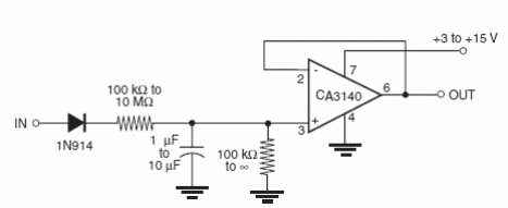 Memoria capacitiva con circuito integrado 
