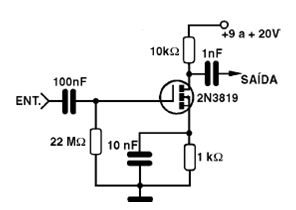 Amplificador RF con MOSFET 
