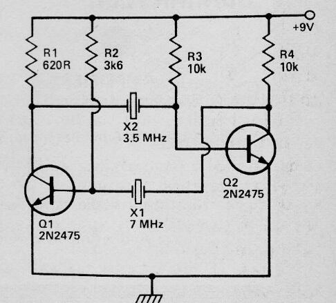 Astable Asimétrico con Cristal 
