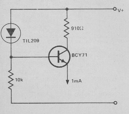 Fuente de corriente constante con LED
Fuente de corriente constante con LED